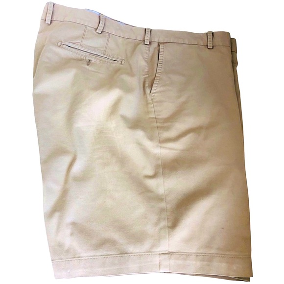 2 Pair of Peter Millar Pilot Twill Shorts in Stone & Khaki. Classic Fit. Size 38 - Picture 7 of 11